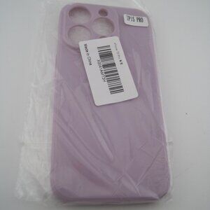 Ultra-thin Matte Clear Case Cover Lilac Purple Silicone For iPhone 15 PRO